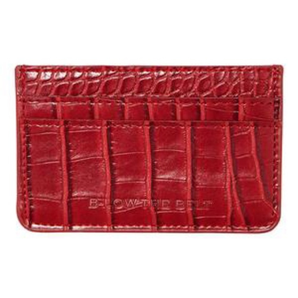 B-Low The Belt | Red Crocodile Card Wallet - Picture 5 of 8